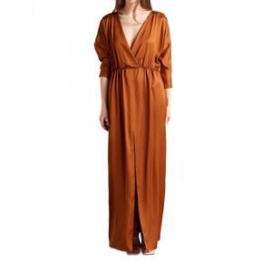 NEW UNLINED cecilia oversized kimono sleeve maxi dress in bronze